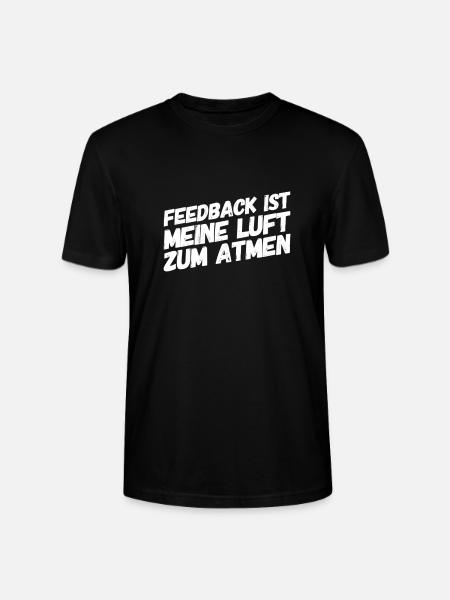Feedback ist mein Ding - Stanley/Stella Unisex Bio-T-Shirt CRAFTER - Schwarz
