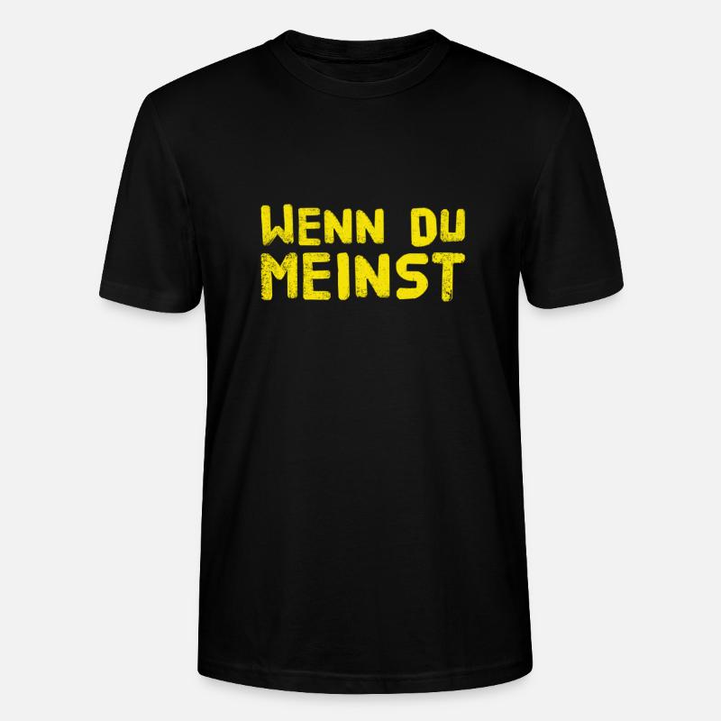das interessiert mich nicht - Stanley/Stella Unisex Bio-T-Shirt CRAFTER - Schwarz