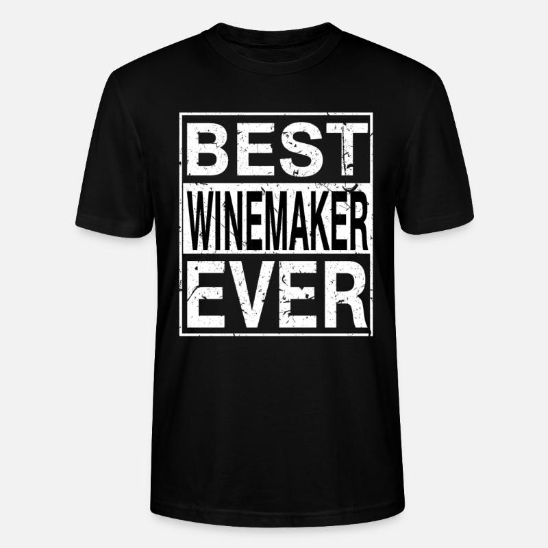 Bestes Winzer-Geschenk aller Zeiten - Stanley/Stella Unisex Bio-T-Shirt CRAFTER - Schwarz