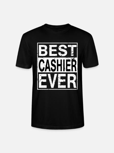 Best Cashier Ever Cashier Gift - Stanley/Stella CRAFTER Unisex Organic T-Shirt - black