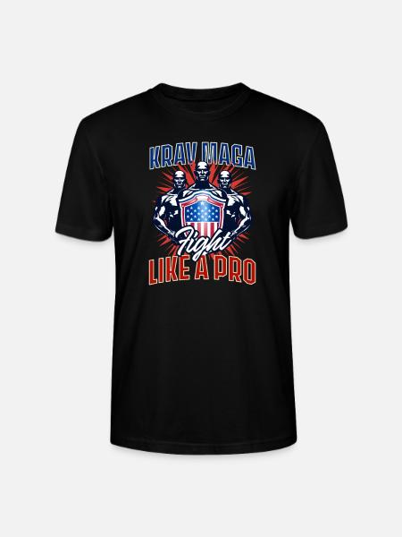 Krav Maga Fight Like Pro - Stanley/Stella CRAFTER Unisex Organic T-Shirt - black