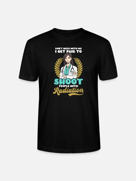 Radiolog Få betalt Skyd folk stråling - Stanley Stella CRAFTER unisex økologisk-T-shirt - sort