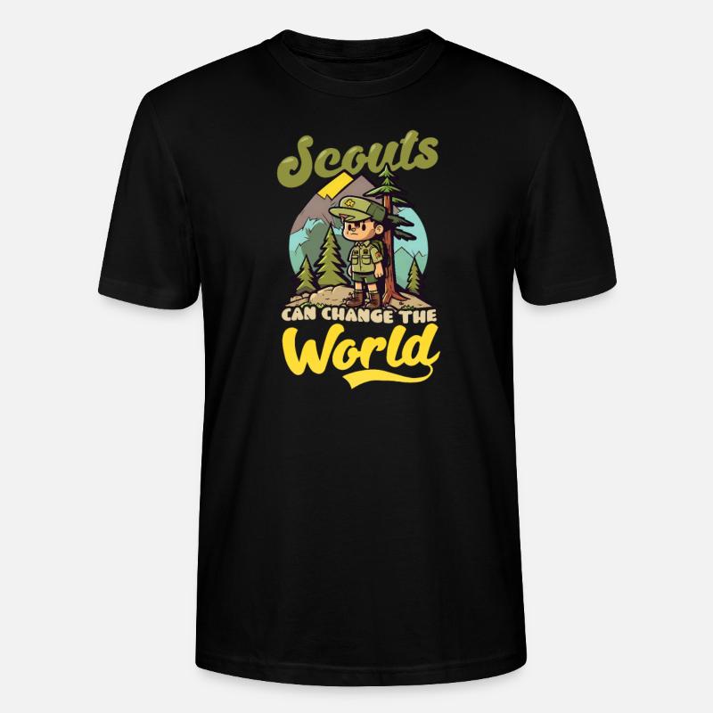 Scouting verändert die Welt - Stanley/Stella Unisex Bio-T-Shirt CRAFTER - Schwarz