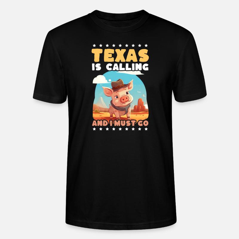 Texas Lover Texas Appel - T-shirt bio CRAFTER Stanley Stella Unisexe - noir