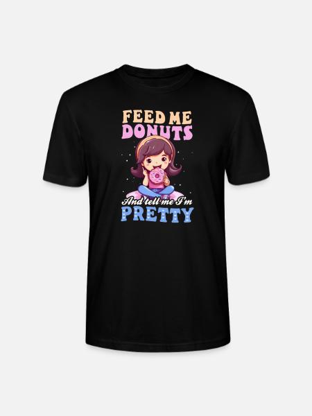Donut Feed Me Donuts - Stanley/Stella CRAFTER Unisex Organic T-Shirt - black
