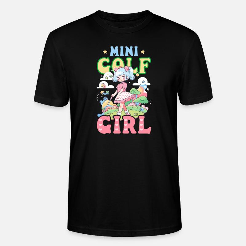 Fille de golf - T-shirt bio CRAFTER Stanley Stella Unisexe - noir