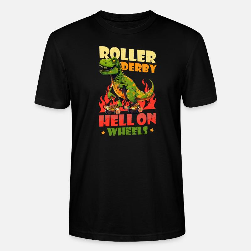 Roller Derby Hell On Wheels - T-shirt bio CRAFTER Stanley Stella Unisexe - noir