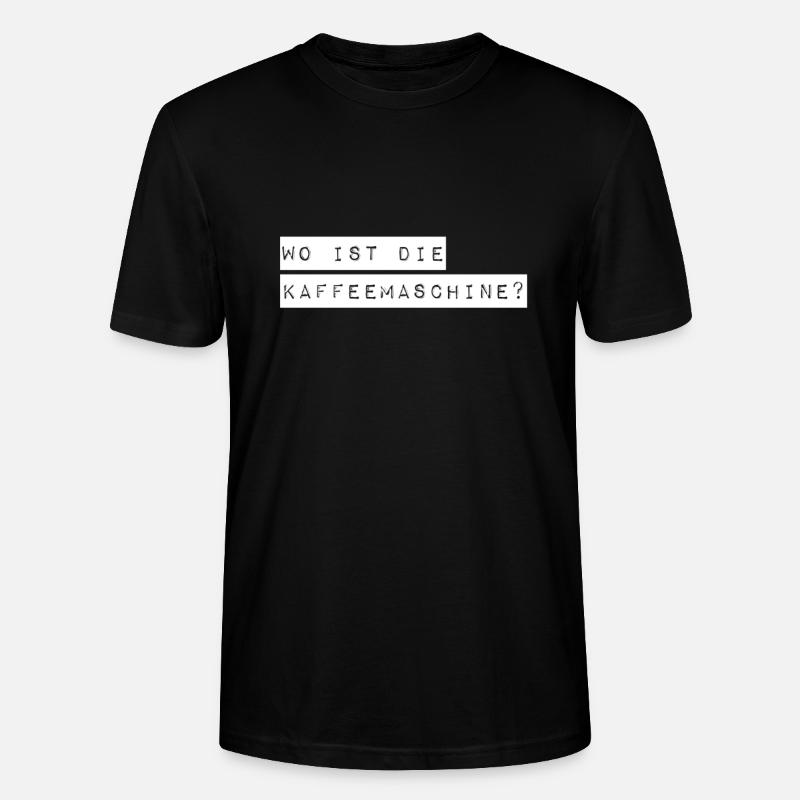 Où est le café ? - T-shirt bio CRAFTER Stanley Stella Unisexe - noir