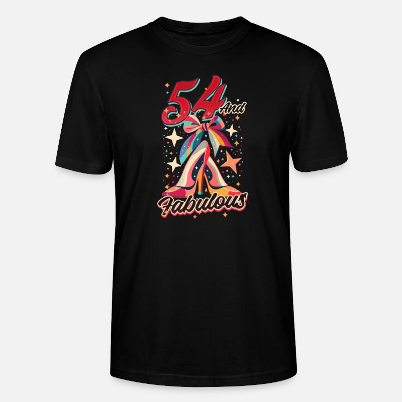 54e anniversaire 54 et fabuleux - T-shirt bio CRAFTER Stanley Stella Unisexe - noir
