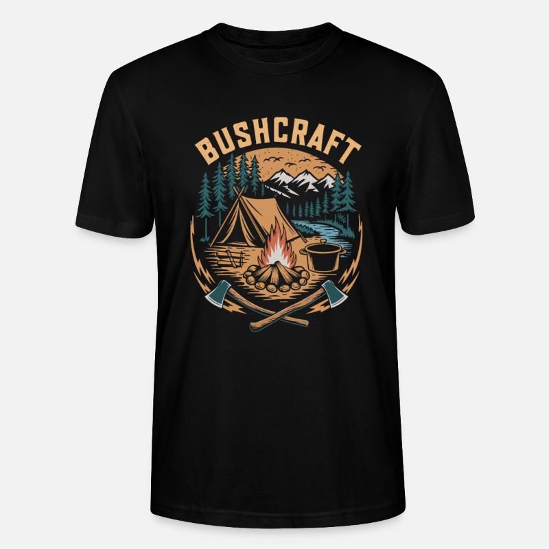 Bushcraft - T-shirt bio CRAFTER Stanley Stella Unisexe - noir