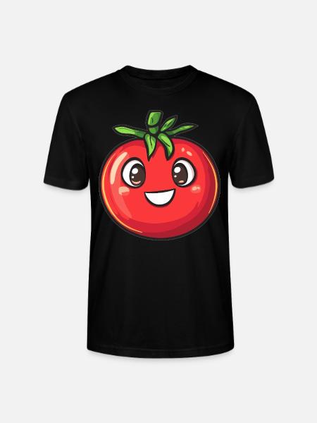 Happy tomato - Stanley/Stella CRAFTER Unisex Organic T-Shirt - black
