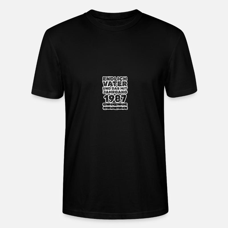 1987 - Stanley/Stella Unisex Bio-T-Shirt CRAFTER - Schwarz