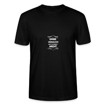 Gilder Gilder - T-shirt bio CRAFTER Stanley Stella Unisexe - noir - Devant - Alina (178cm) & Michal (187cm)