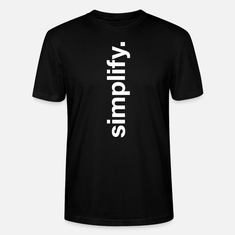 simplify - Stanley/Stella Unisex Bio-T-Shirt CRAFTER - Schwarz
