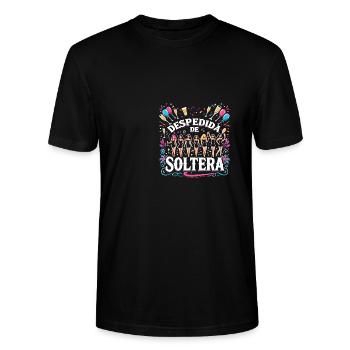 Despedida De Loonetera Party Design - T-shirt bio CRAFTER Stanley Stella Unisexe - noir - Devant - Alina (178cm) & Michal (187cm)