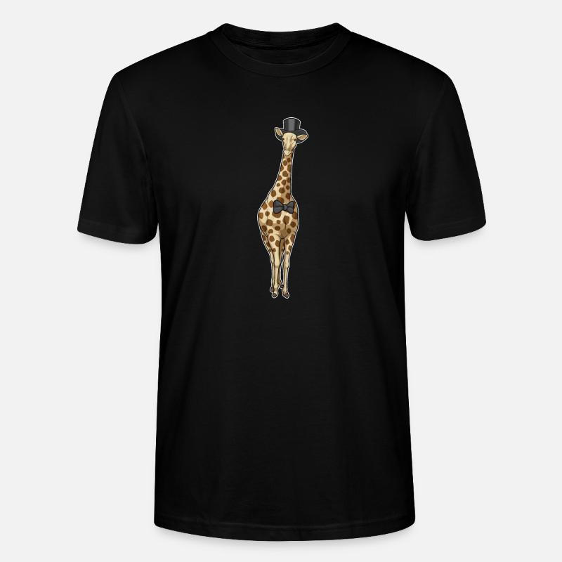 Mariage Giraffe Groom Bow - T-shirt bio CRAFTER Stanley Stella Unisexe - noir