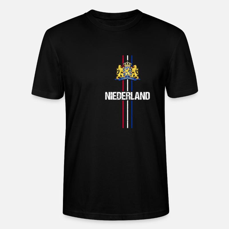 Pays-Bas Pays-Bas - T-shirt bio CRAFTER Stanley Stella Unisexe - noir