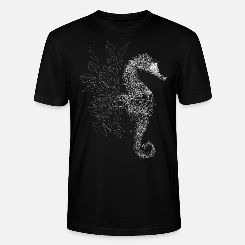 hippocampe - T-shirt bio CRAFTER Stanley Stella Unisexe - noir