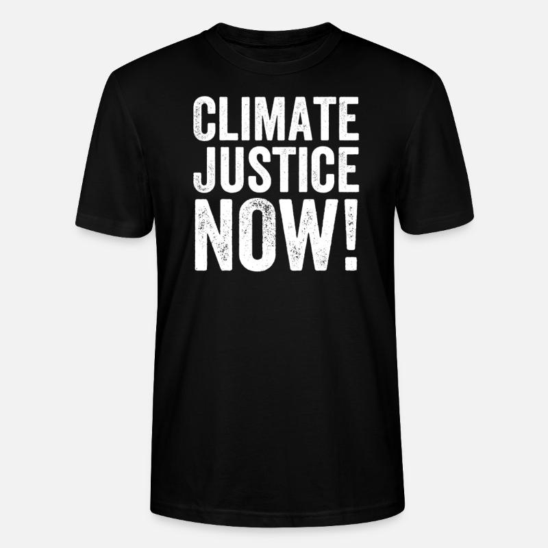 Climate Justice Now - Stanley/Stella Unisex Bio-T-Shirt CRAFTER - Schwarz