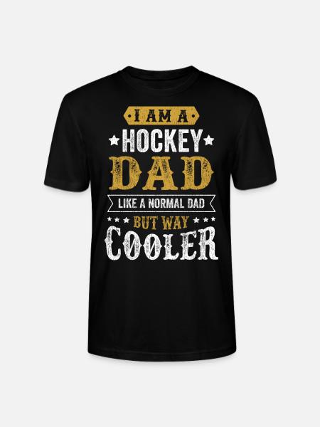 HOCKEY DAD ice hockey father dad husband gift - Stanley/Stella CRAFTER Unisex Organic T-Shirt - black