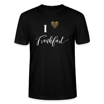 Francfort - T-shirt bio CRAFTER Stanley Stella Unisexe - noir - Devant - Alina (178cm) & Michal (187cm)