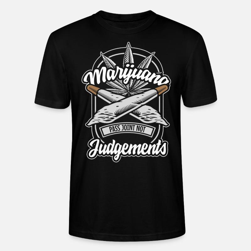 Fumer ganja Haschisch - T-shirt bio CRAFTER Stanley Stella Unisexe - noir