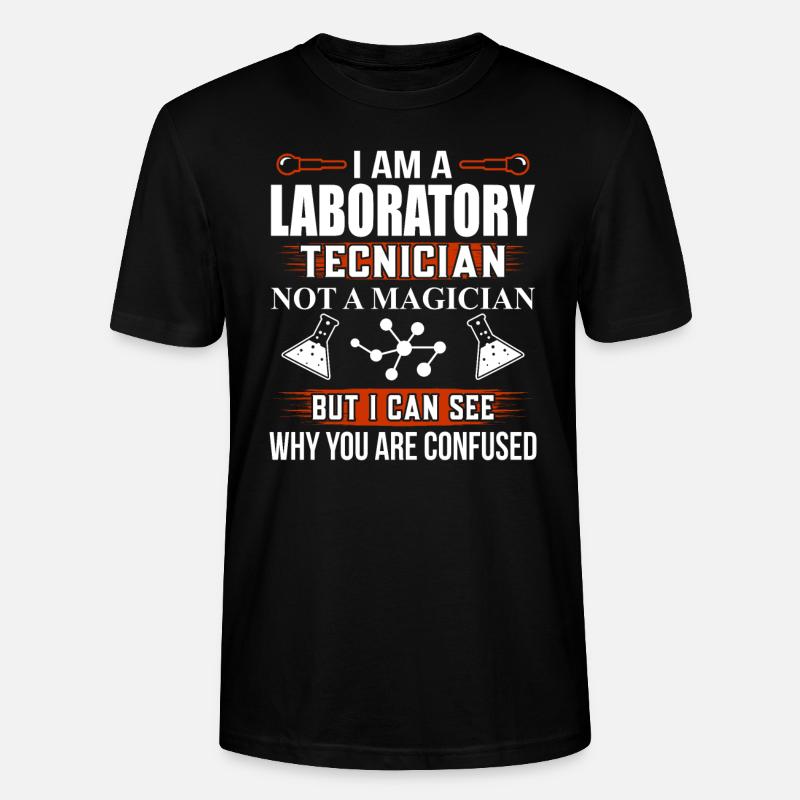 Labortechnicien tech amusant Dictons - T-shirt bio CRAFTER Stanley Stella Unisexe - noir