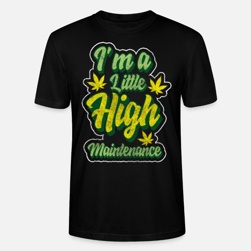 Hanf Sativa Haschisch Hasch - Stanley/Stella Unisex Bio-T-Shirt CRAFTER - Schwarz