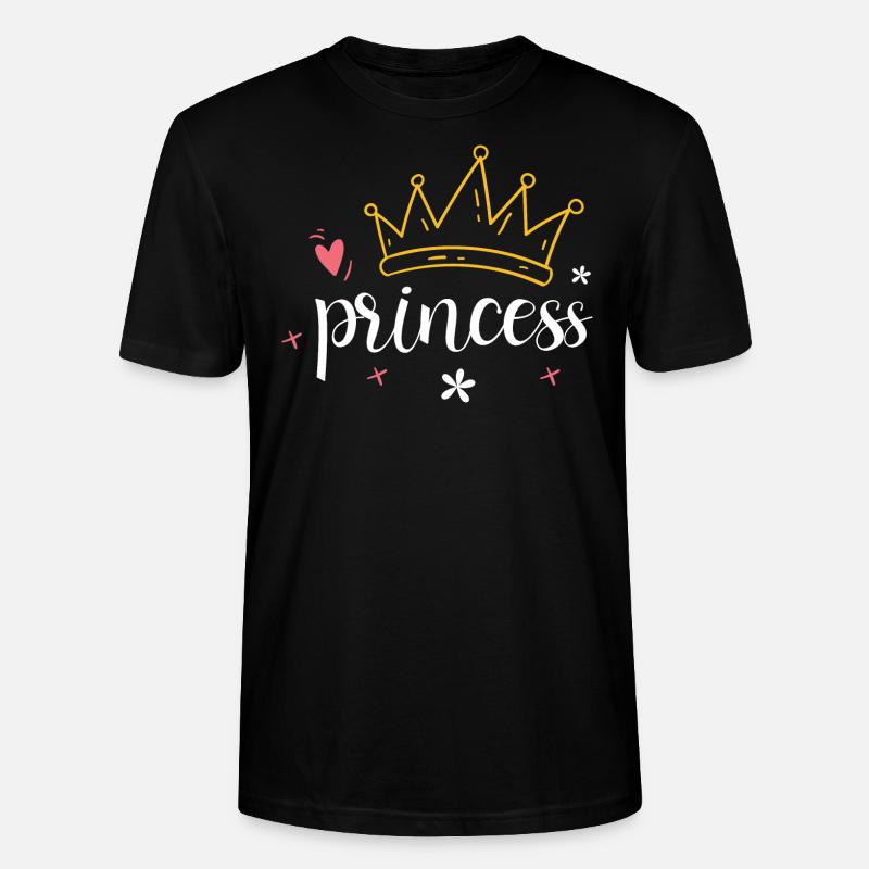 Krone - Diadem Princess - Stanley/Stella Unisex Bio-T-Shirt CRAFTER - Schwarz