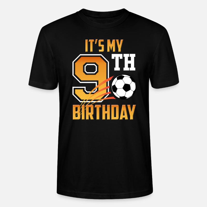 Fußball-spieler-9. - Stanley/Stella Unisex Bio-T-Shirt CRAFTER - Schwarz