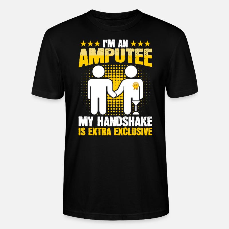 Amputierter Handschlag Bein-arm-prothese Mit - Stanley/Stella Unisex Bio-T-Shirt CRAFTER - Schwarz