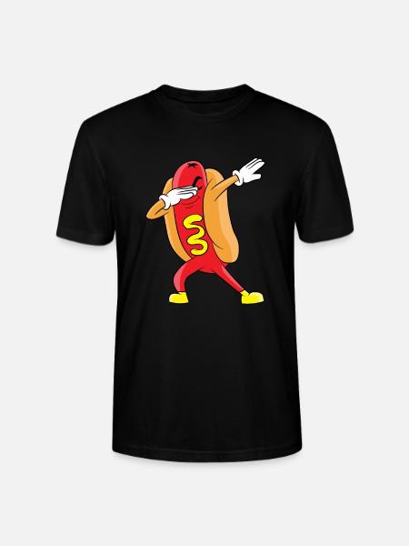 Tamponner hot dog - T-shirt bio CRAFTER Stanley Stella Unisexe - noir