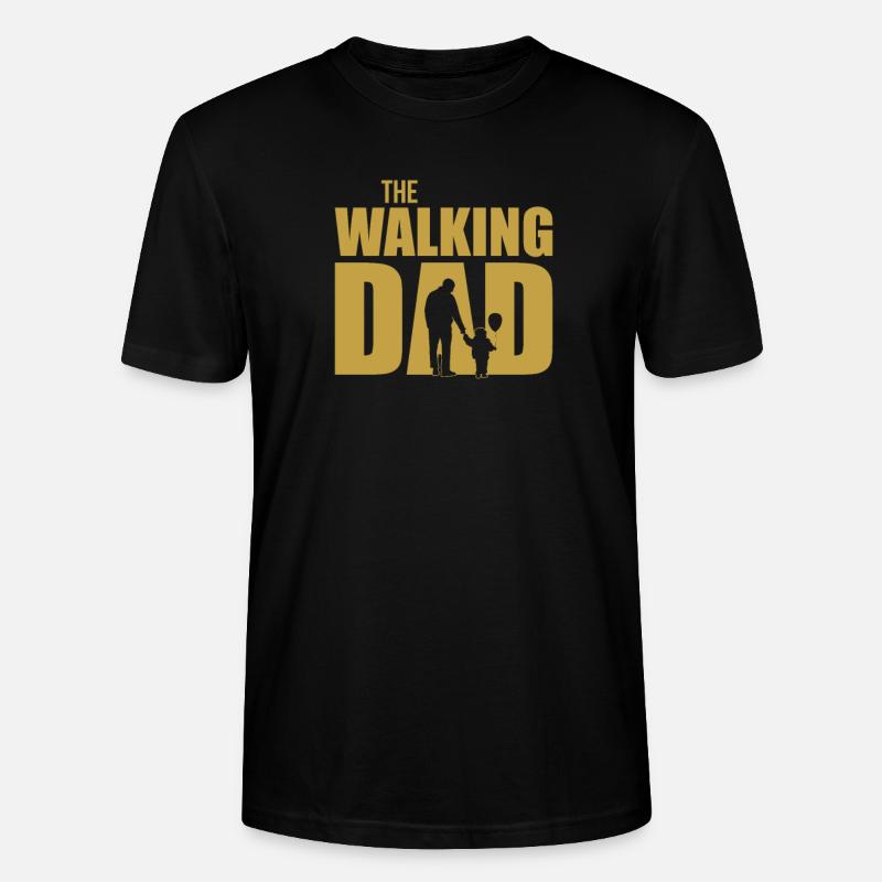 The Walking Dad - Stanley/Stella Unisex Bio-T-Shirt CRAFTER - Schwarz