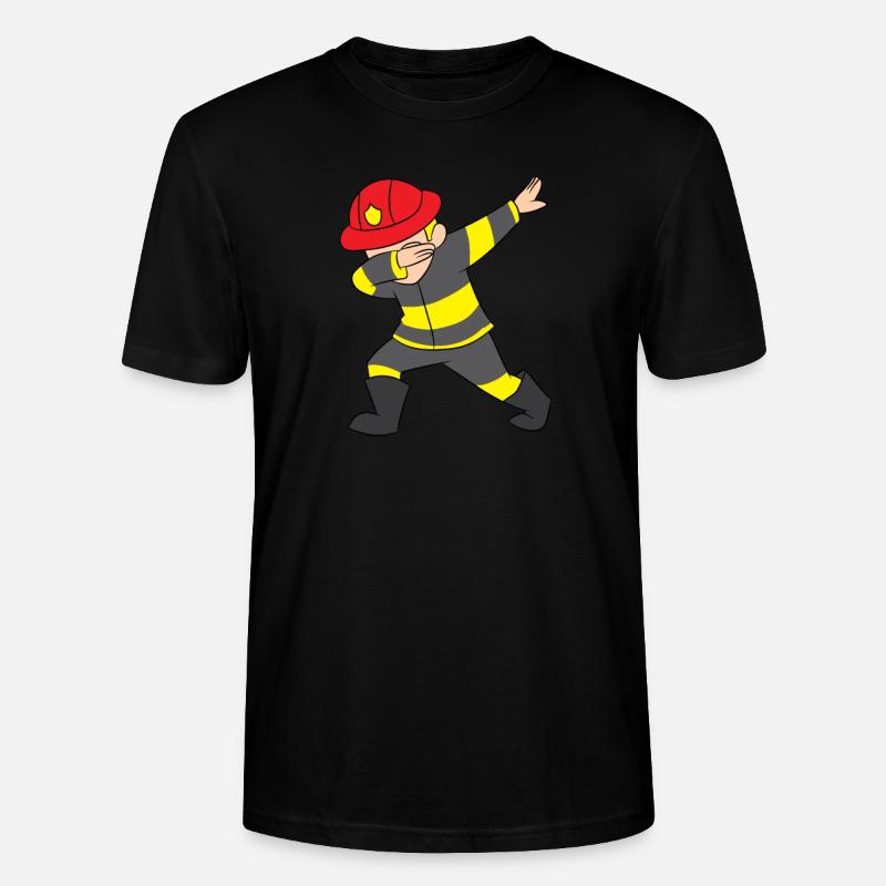 Dab / Dabbing Feuerwehrmann - Stanley/Stella Unisex Bio-T-Shirt CRAFTER - Schwarz