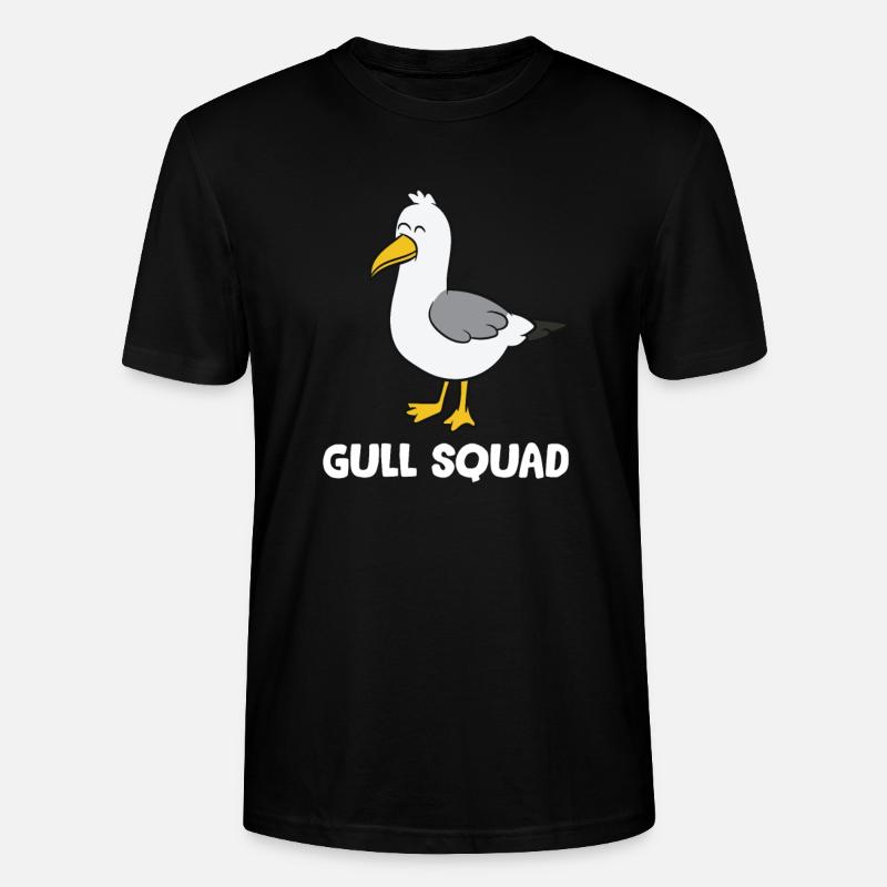 Möwe - Gull Squad - Stanley/Stella Unisex Bio-T-Shirt CRAFTER - Schwarz