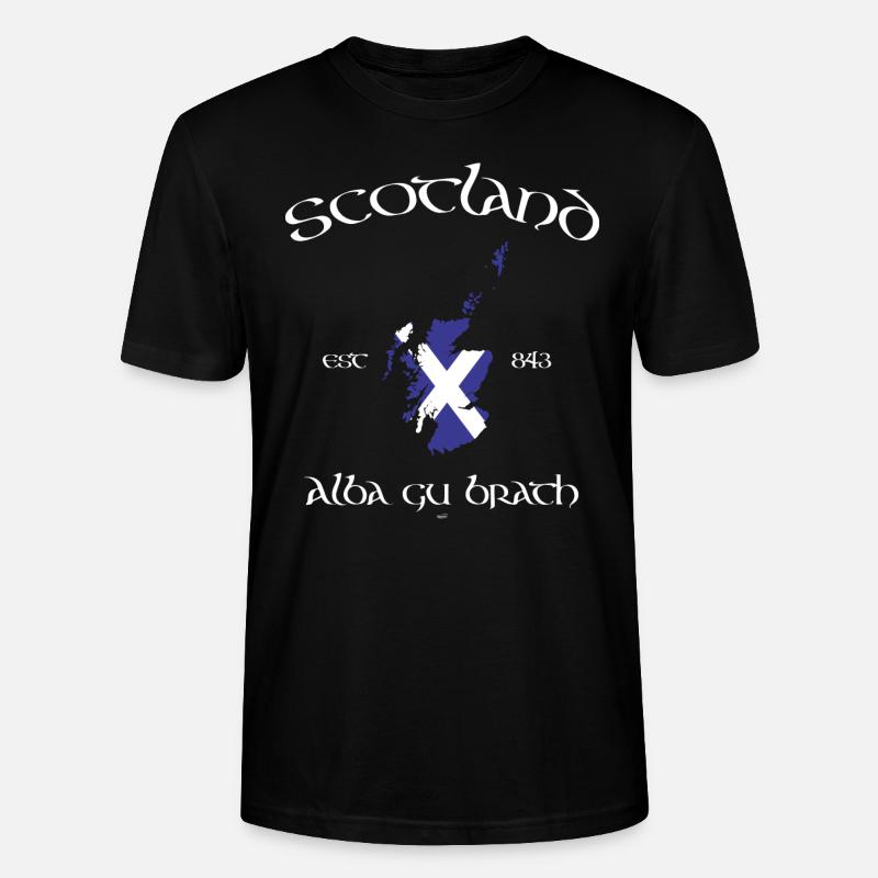 Scotland Map Flag - Stanley/Stella Unisex Bio-T-Shirt CRAFTER - Schwarz