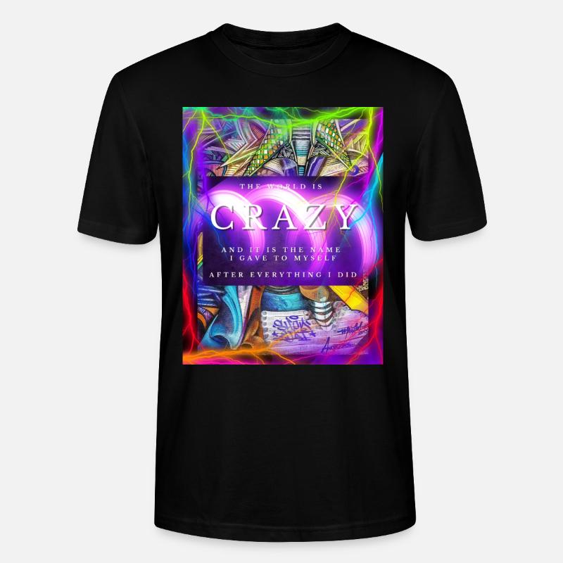 CRAZY Design - Stanley/Stella Unisex Bio-T-Shirt CRAFTER - Schwarz