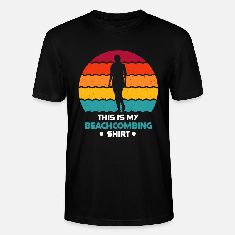 Peignage de plage - T-shirt bio CRAFTER Stanley Stella Unisexe - noir