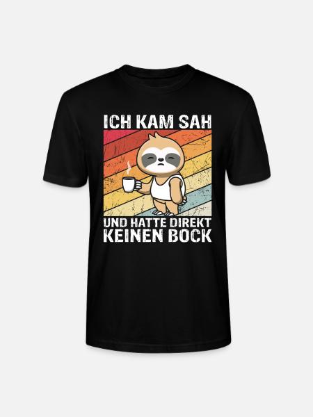 Lustiges Faultier - Stanley/Stella Unisex Bio-T-Shirt CRAFTER - Schwarz