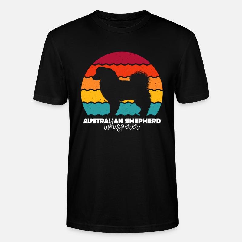Cadeau de berger australien - T-shirt bio CRAFTER Stanley Stella Unisexe - noir