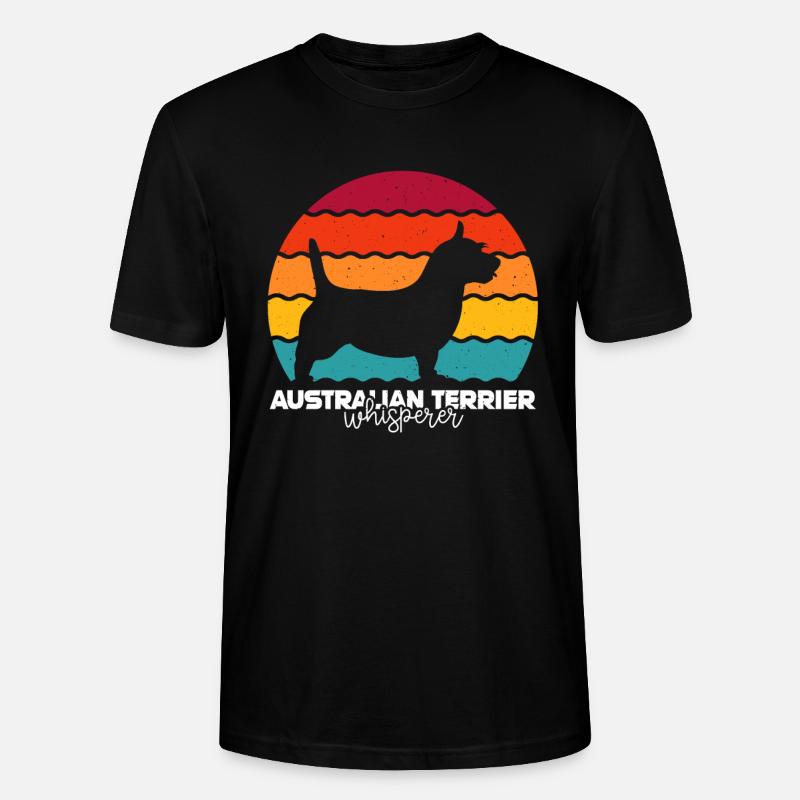 Australian Terrier - Stanley/Stella Unisex Bio-T-Shirt CRAFTER - Schwarz