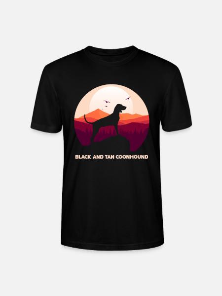 Black and Tan Coonhound - Stanley/Stella CRAFTER Unisex Organic T-Shirt - black
