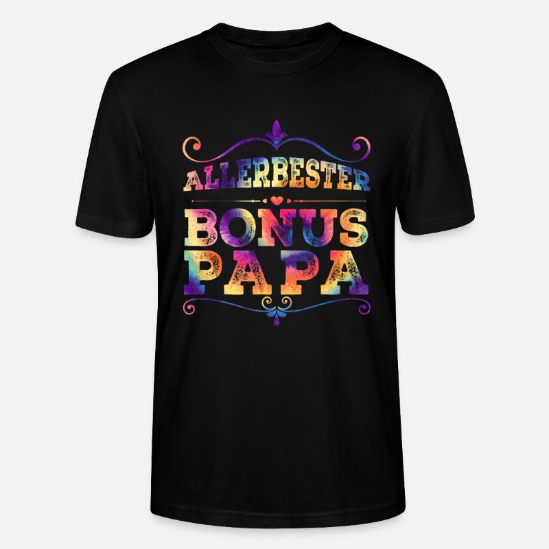 Bonus Papa - Stanley/Stella Unisex Bio-T-Shirt CRAFTER - Schwarz