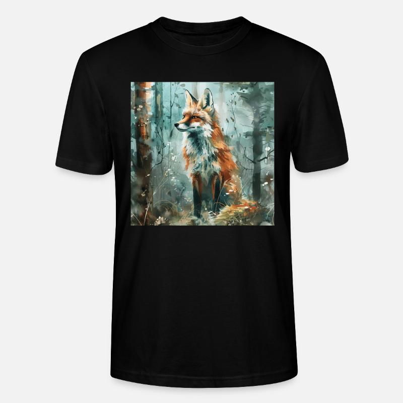 Fuchs - Stanley/Stella Unisex Bio-T-Shirt CRAFTER - Schwarz