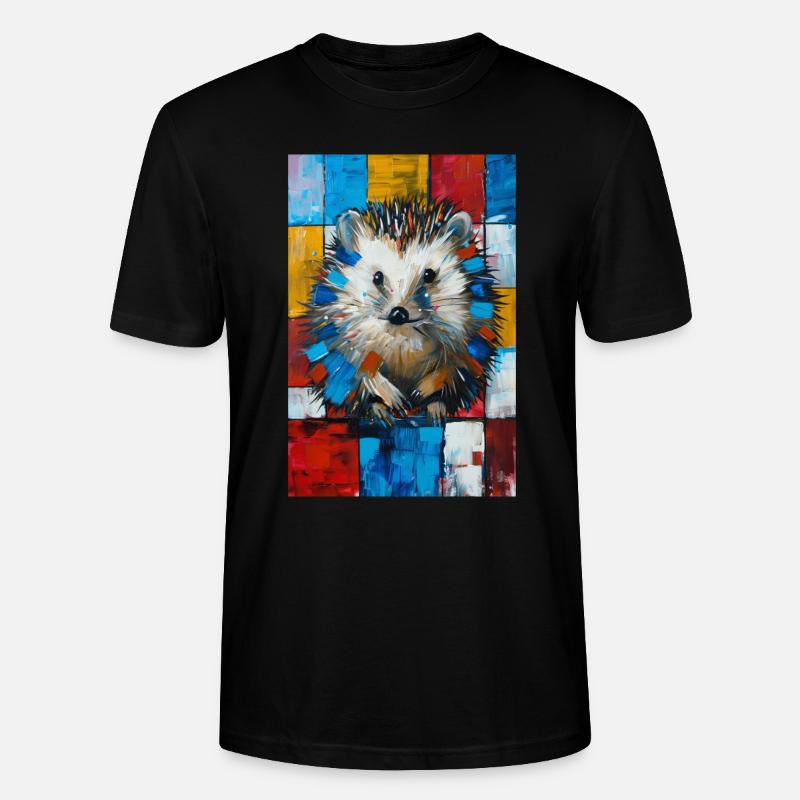 Igel - Stanley/Stella Unisex Bio-T-Shirt CRAFTER - Schwarz