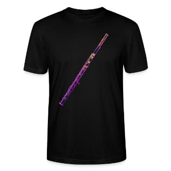 Querflöte - Stanley/Stella Unisex Bio-T-Shirt CRAFTER - Schwarz - Vorne - Alina (178cm) & Michal (187cm)