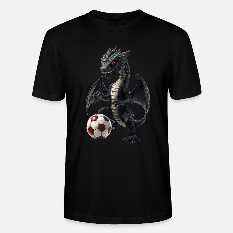 Drachen - Stanley/Stella Unisex Bio-T-Shirt CRAFTER - Schwarz