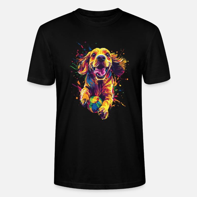 Cocker Spaniel - Stanley/Stella Unisex Bio-T-Shirt CRAFTER - Schwarz