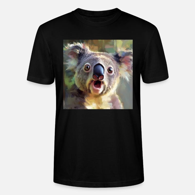 Koala - Stanley/Stella Unisex Bio-T-Shirt CRAFTER - Schwarz