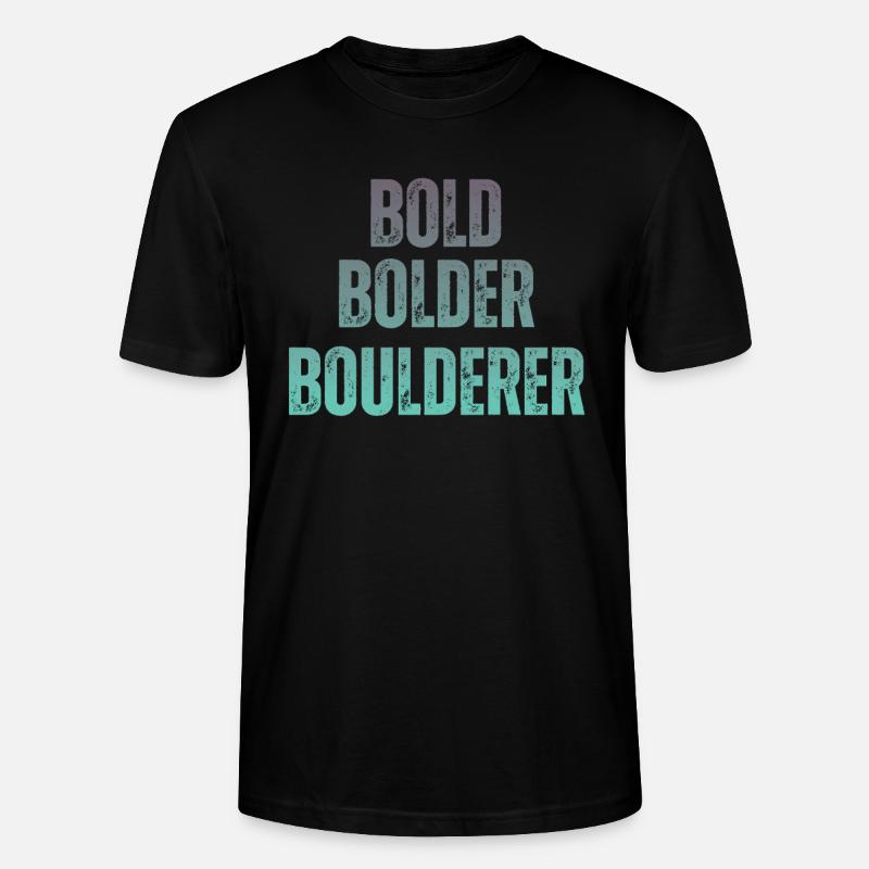 Bloc Bold Bolder Boulderer - T-shirt bio CRAFTER Stanley Stella Unisexe - noir